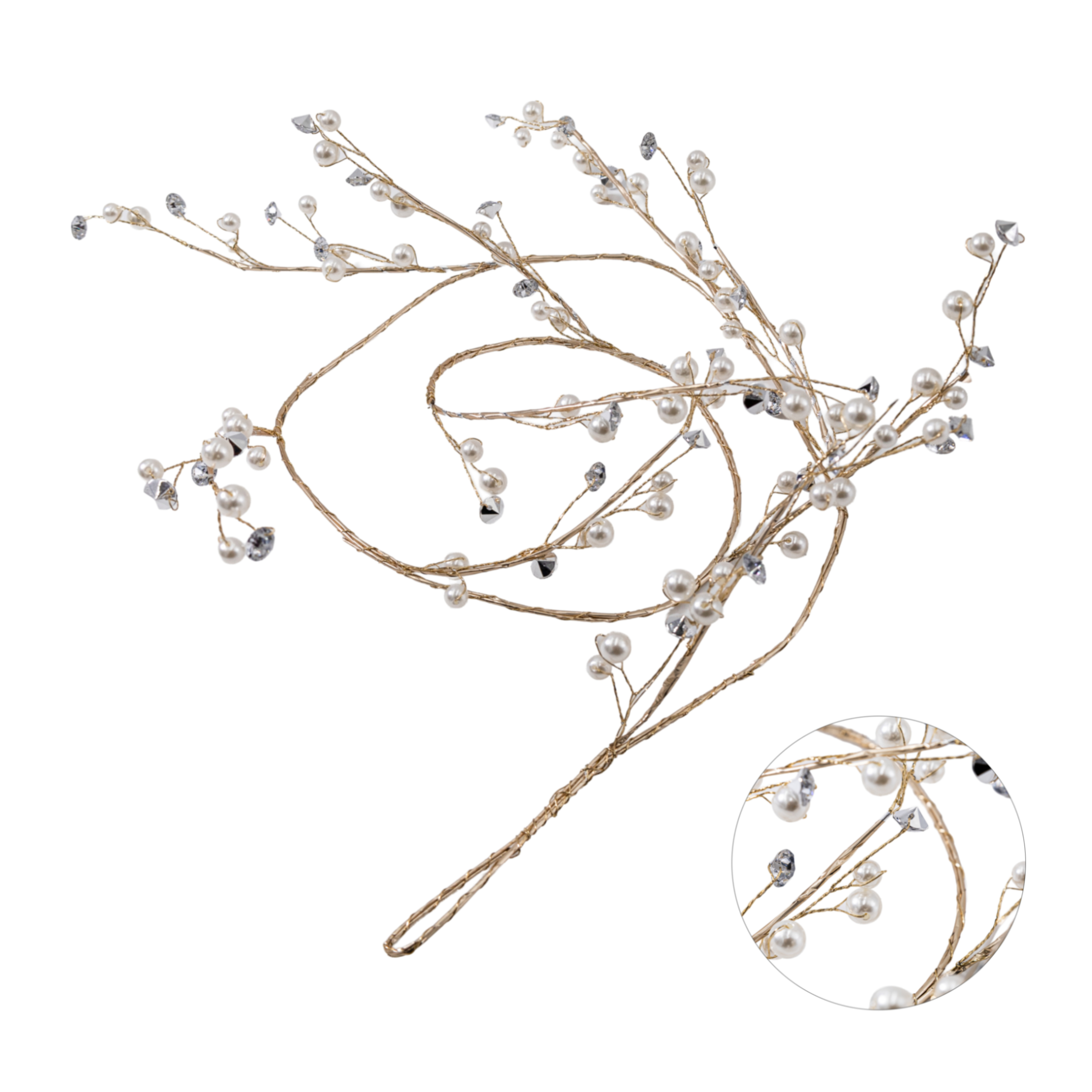 Christmas garland with crystals